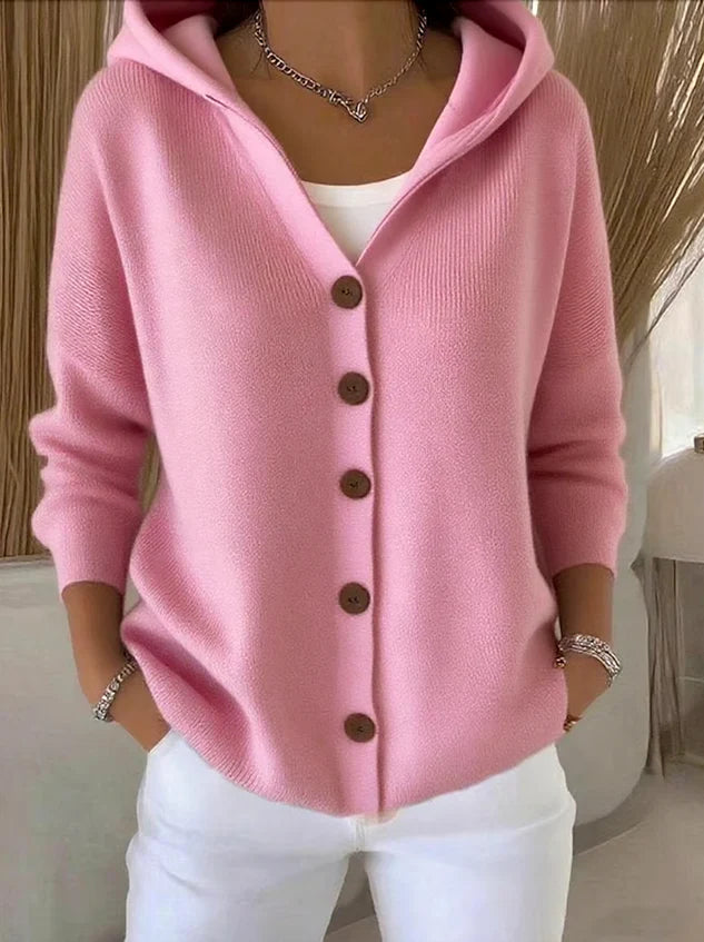 Mia – Kapuzencardigan aus weicher Baumwolle