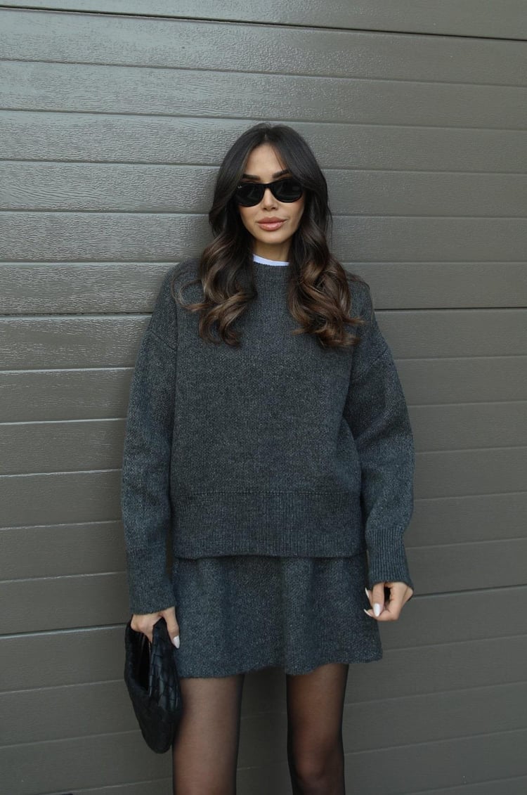 Emilia™ | Strickset – Pullover & Rock