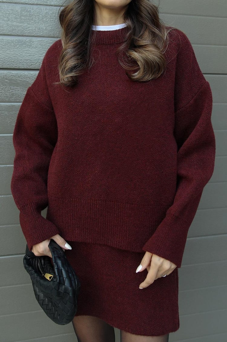Emilia™ | Strickset – Pullover & Rock