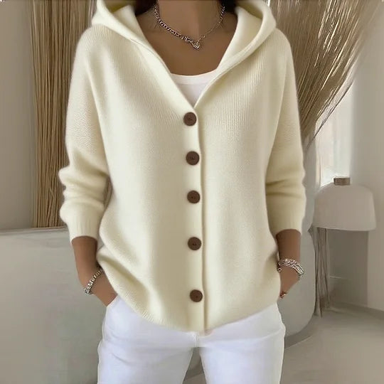 Mia – Kapuzencardigan aus weicher Baumwolle