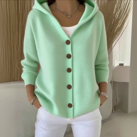 Mia – Kapuzencardigan aus weicher Baumwolle