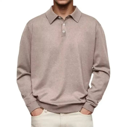 Leon™ | Casual-Poloshirt mit langen Ärmeln